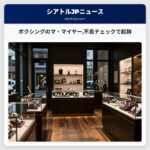 ボクシングのマ・マイヤー不良チェックで起訴