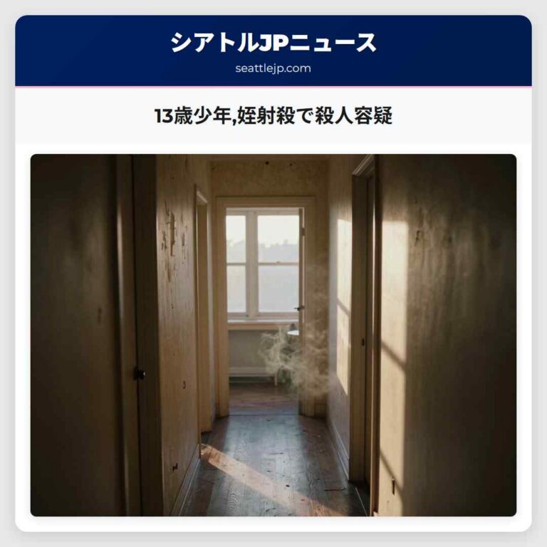 13歳少年姪射殺で殺人容疑