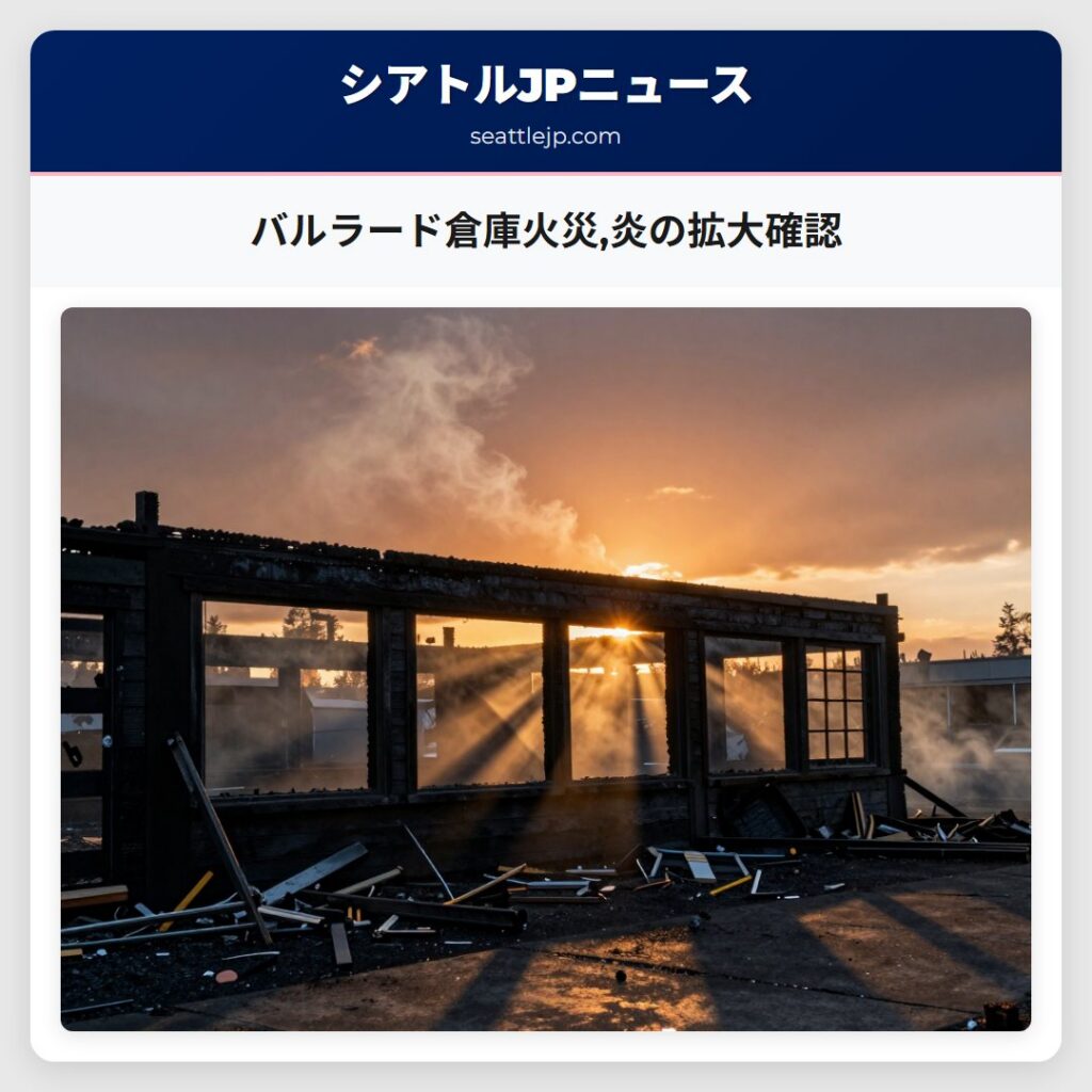 バルラード倉庫火災,炎の拡大確認