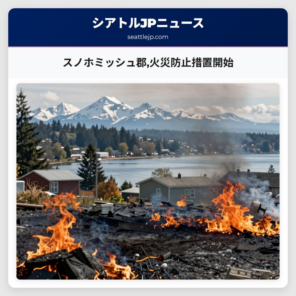 スノホミッシュ郡,火災防止措置開始