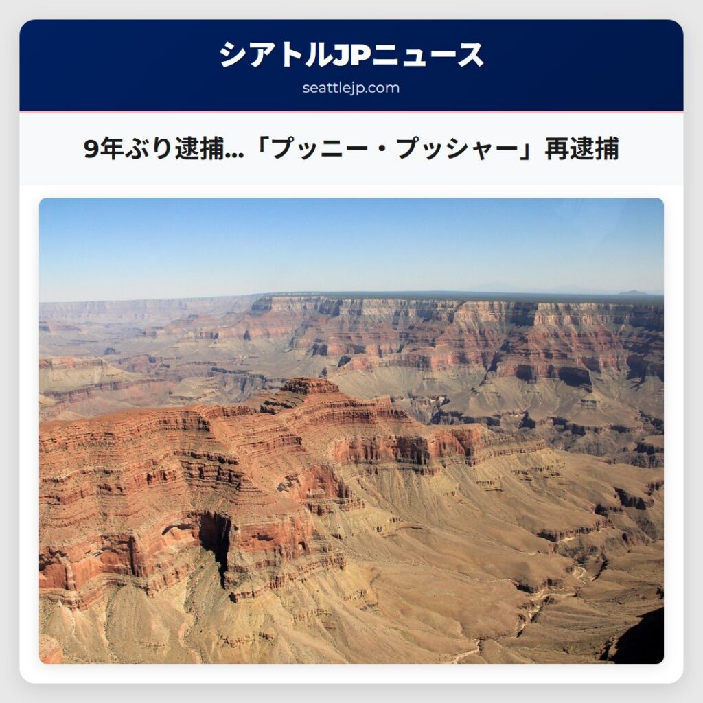9年ぶり逮捕…「プッニー・プッシャー」再逮捕