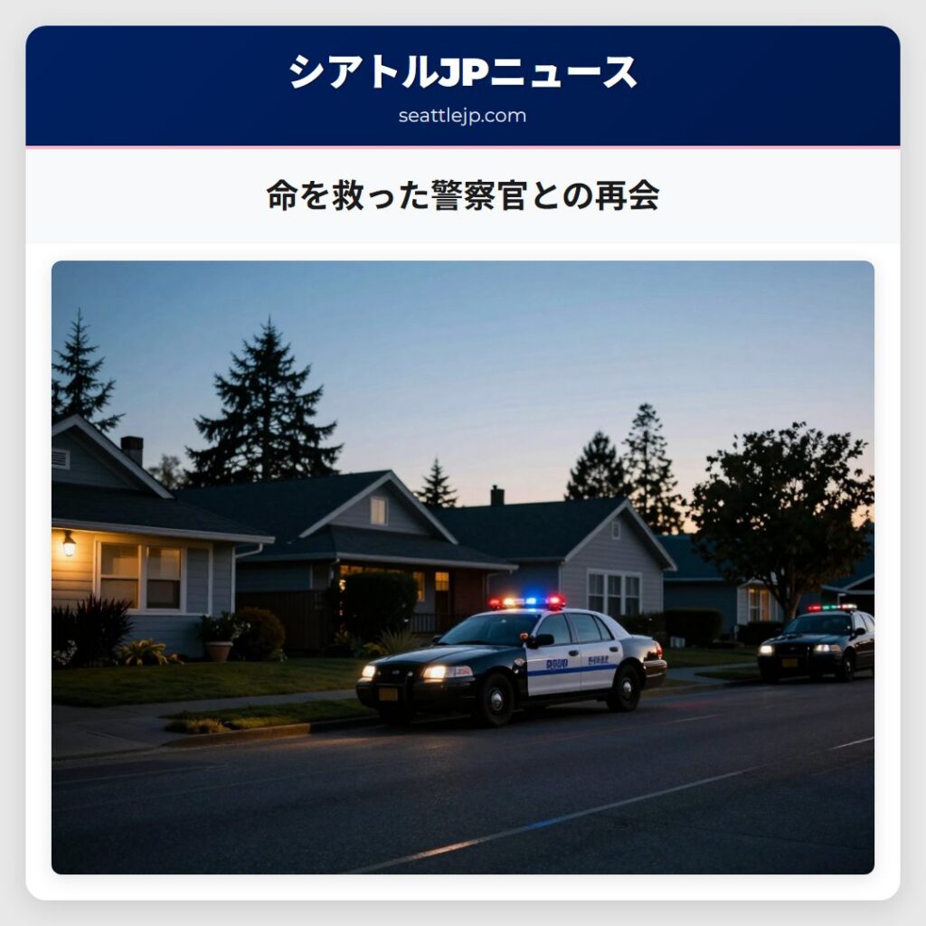 命を救った警察官との再会