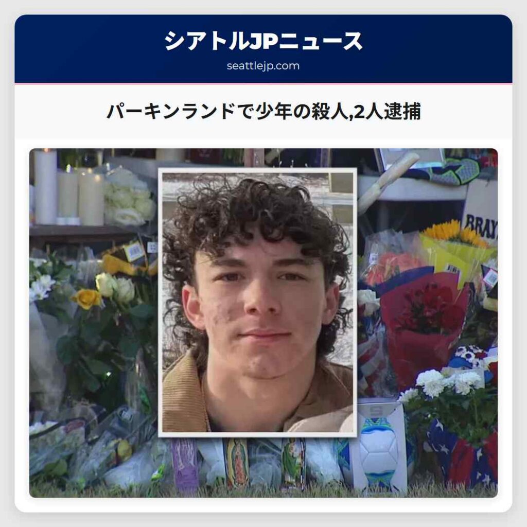 パーキンランドで少年の殺人,2人逮捕
