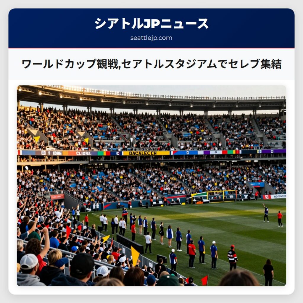 ワールドカップ観戦,セアトルスタジアムでセレブ集結