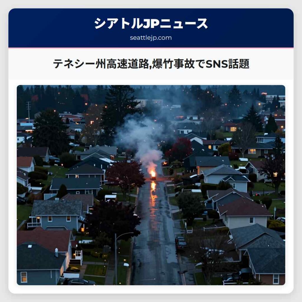 テネシー州高速道路,爆竹事故でSNS話題