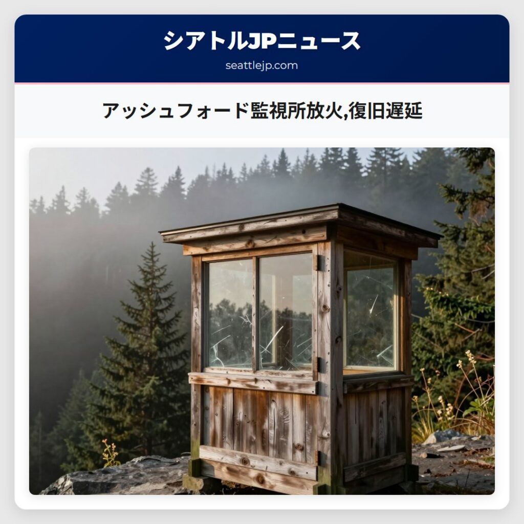 アッシュフォード監視所放火,復旧遅延