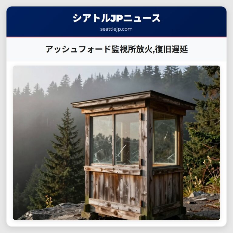 アッシュフォード監視所放火復旧遅延