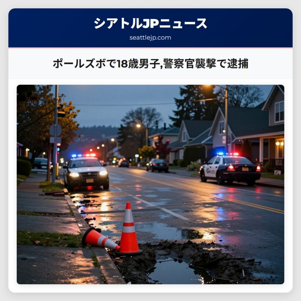 ポールズボで18歳男子,警察官襲撃で逮捕