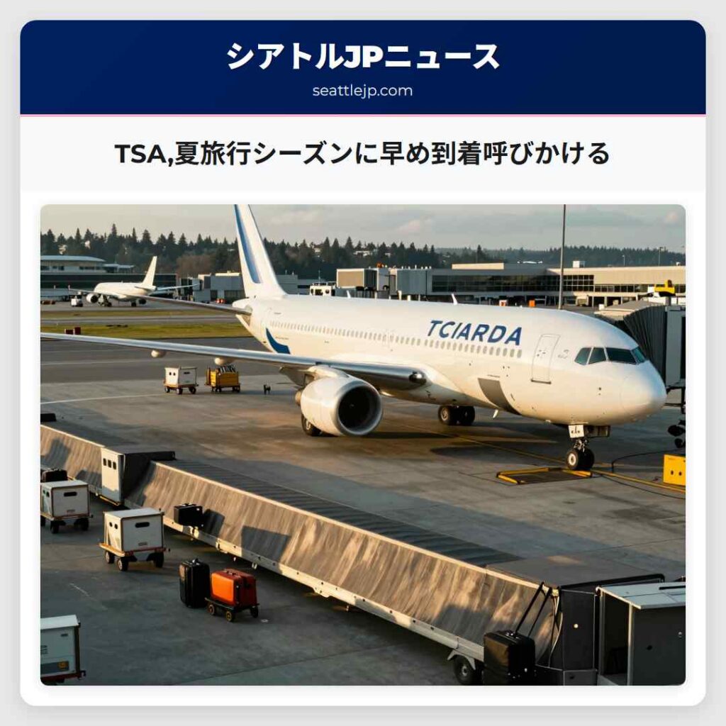 TSA,夏旅行シーズンに早め到着呼びかける