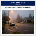 ポートオーチャードで若者死亡飲酒運転疑い