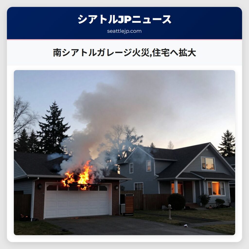 南シアトルガレージ火災,住宅へ拡大