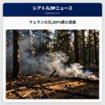 チェラン火災20％鎮火進展