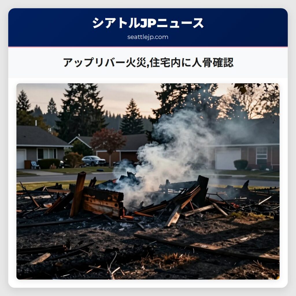 アップリバー火災,住宅内に人骨確認
