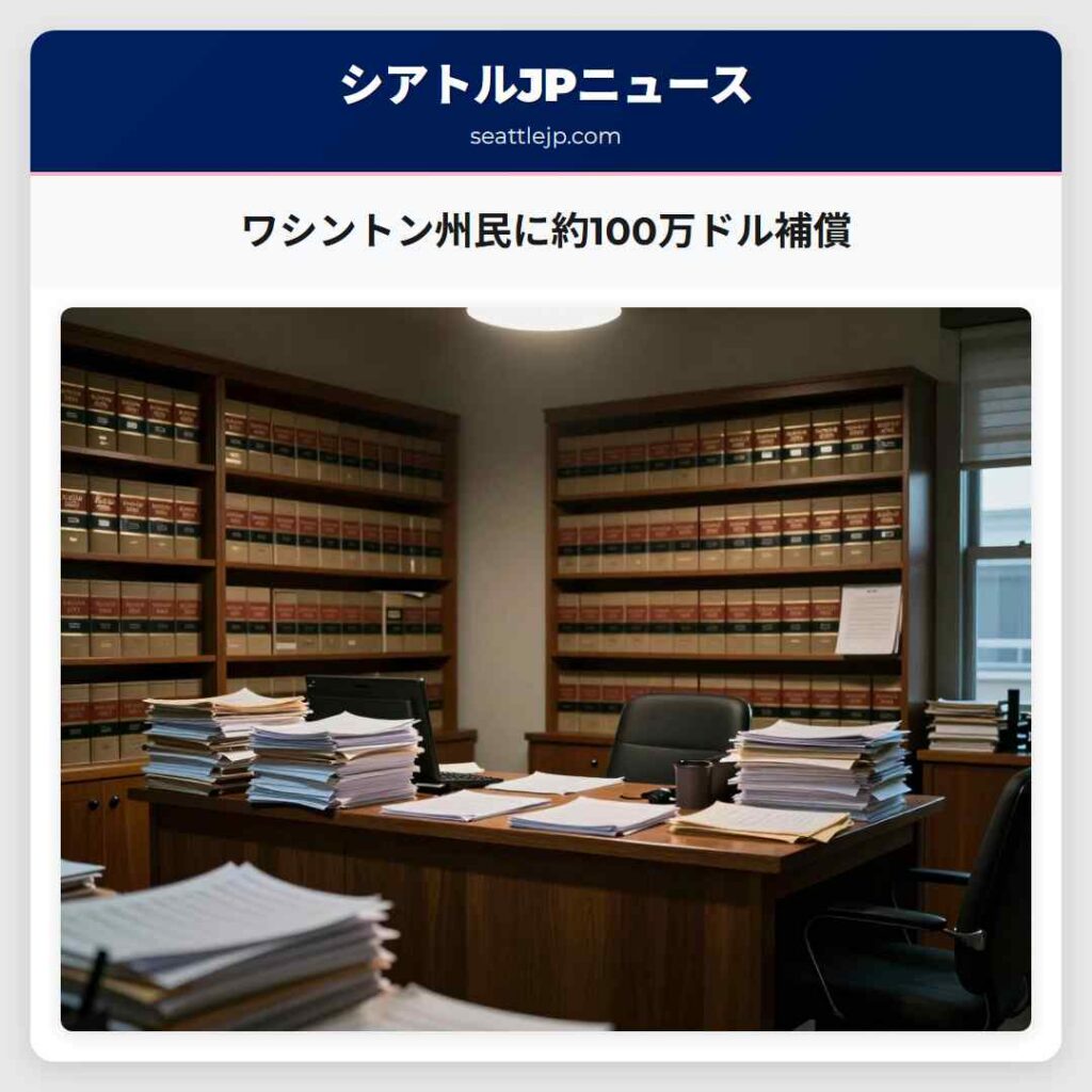 ワシントン州民に約100万ドル補償