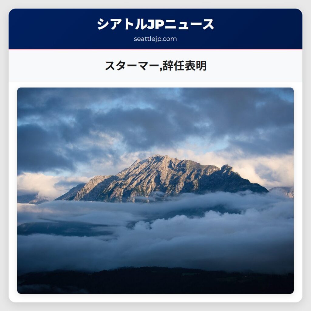 スターマー,辞任表明