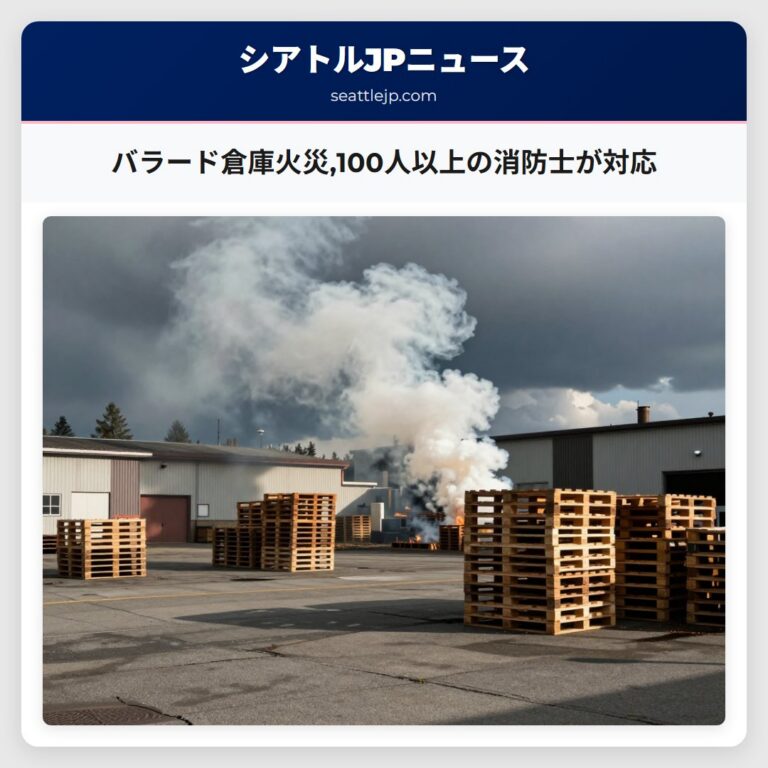 バラード倉庫火災100人以上の消防士が対応