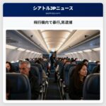 飛行機内で暴行男逮捕