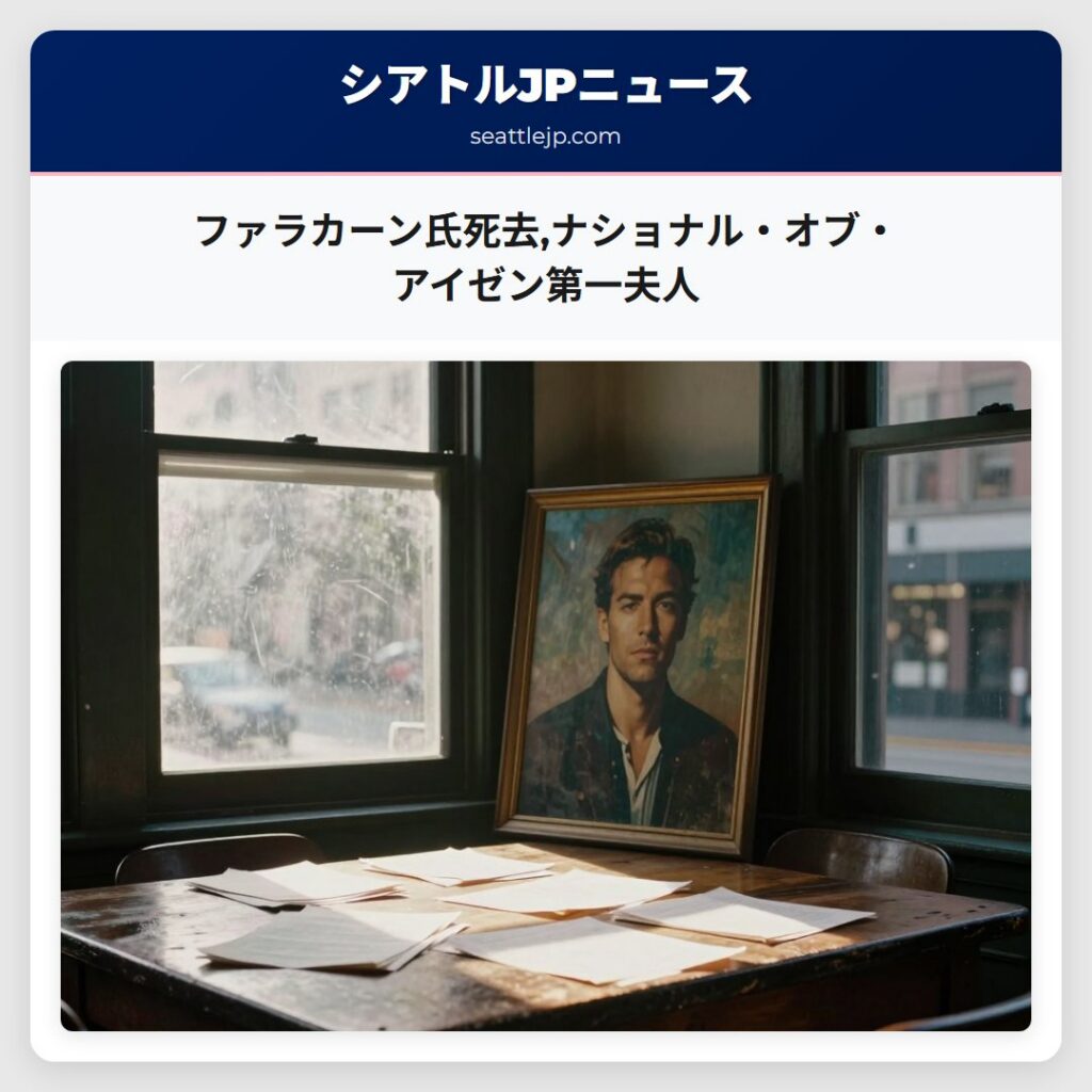 ファラカーン氏死去,ナショナル・オブ・アイゼン第一夫人