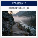 消防隊急斜面で負傷ハイカー救助