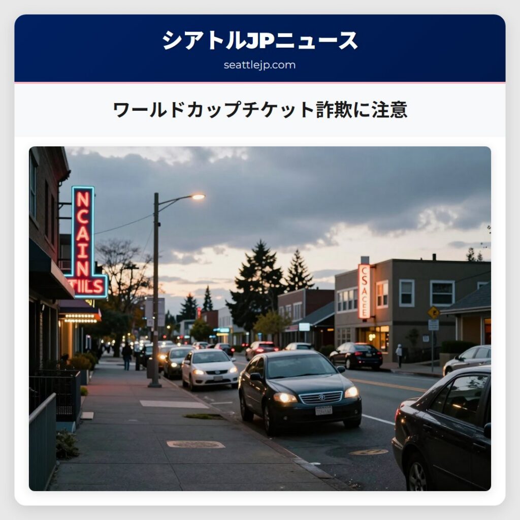 ワールドカップチケット詐欺に注意