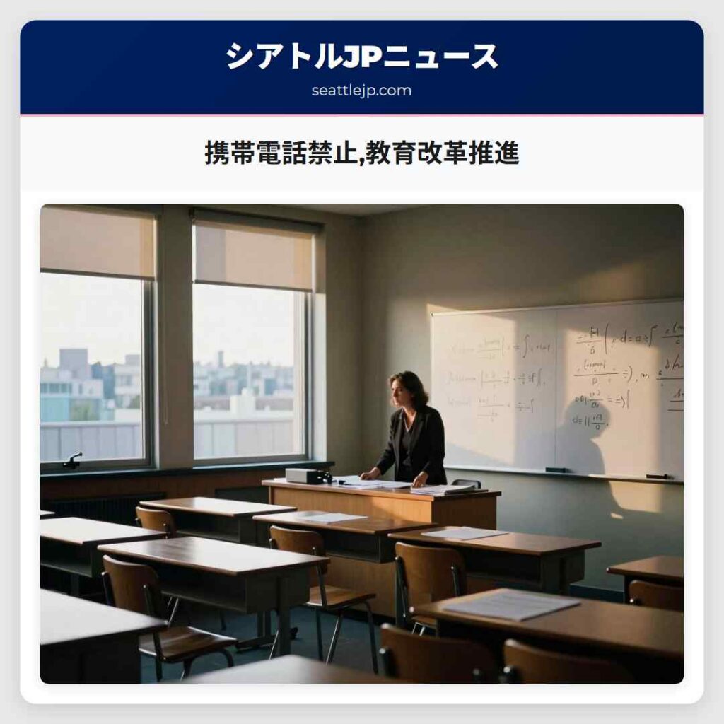 携帯電話禁止,教育改革推進