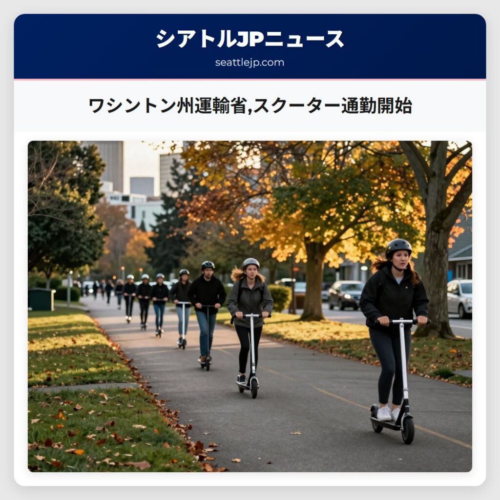 ワシントン州運輸省,スクーター通勤開始