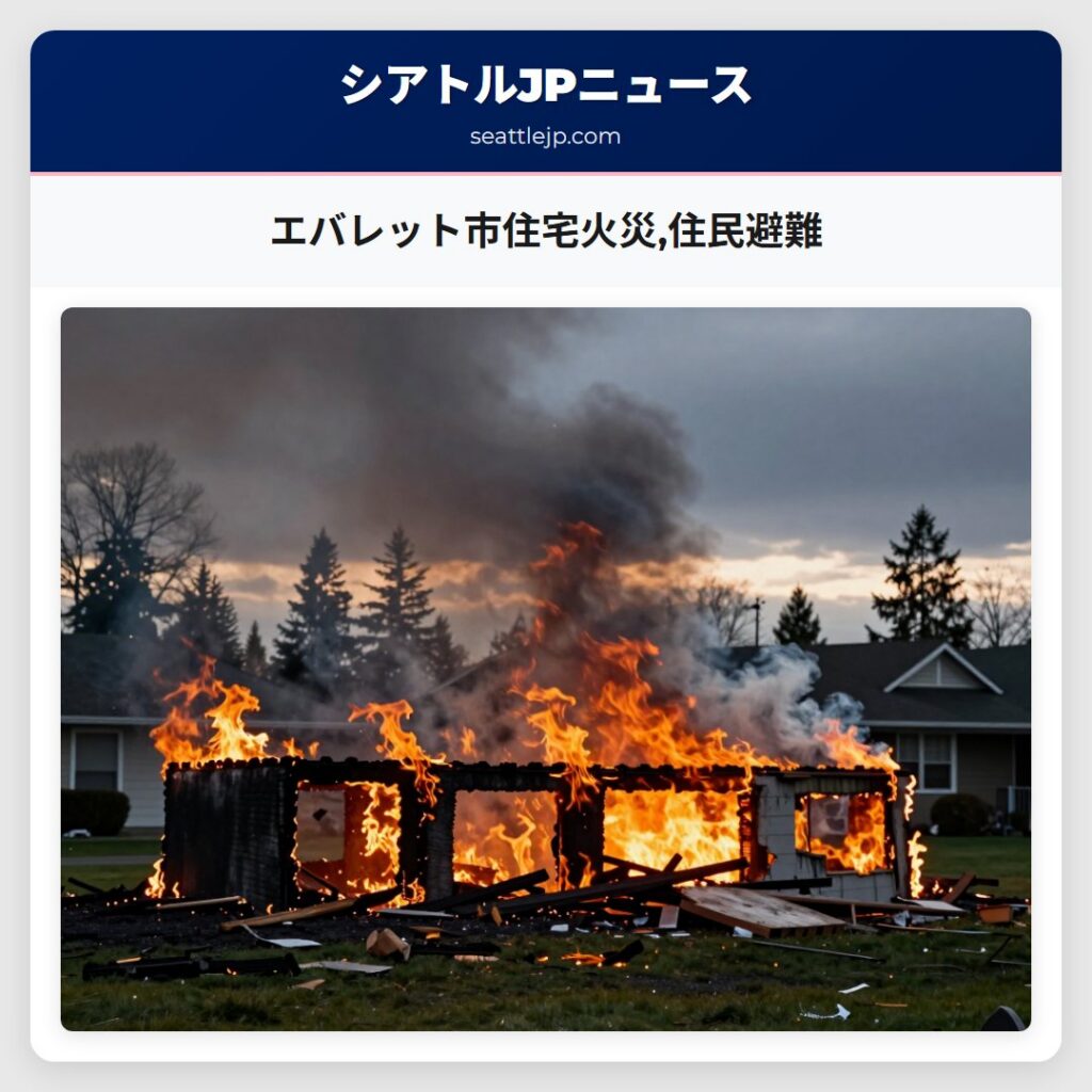 エバレット市住宅火災,住民避難