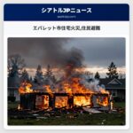 エバレット市住宅火災住民避難