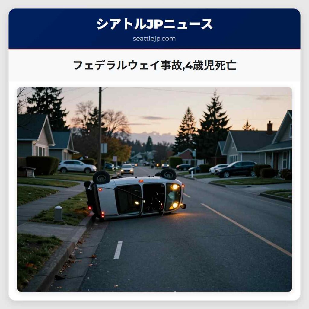 フェデラルウェイ事故,4歳児死亡