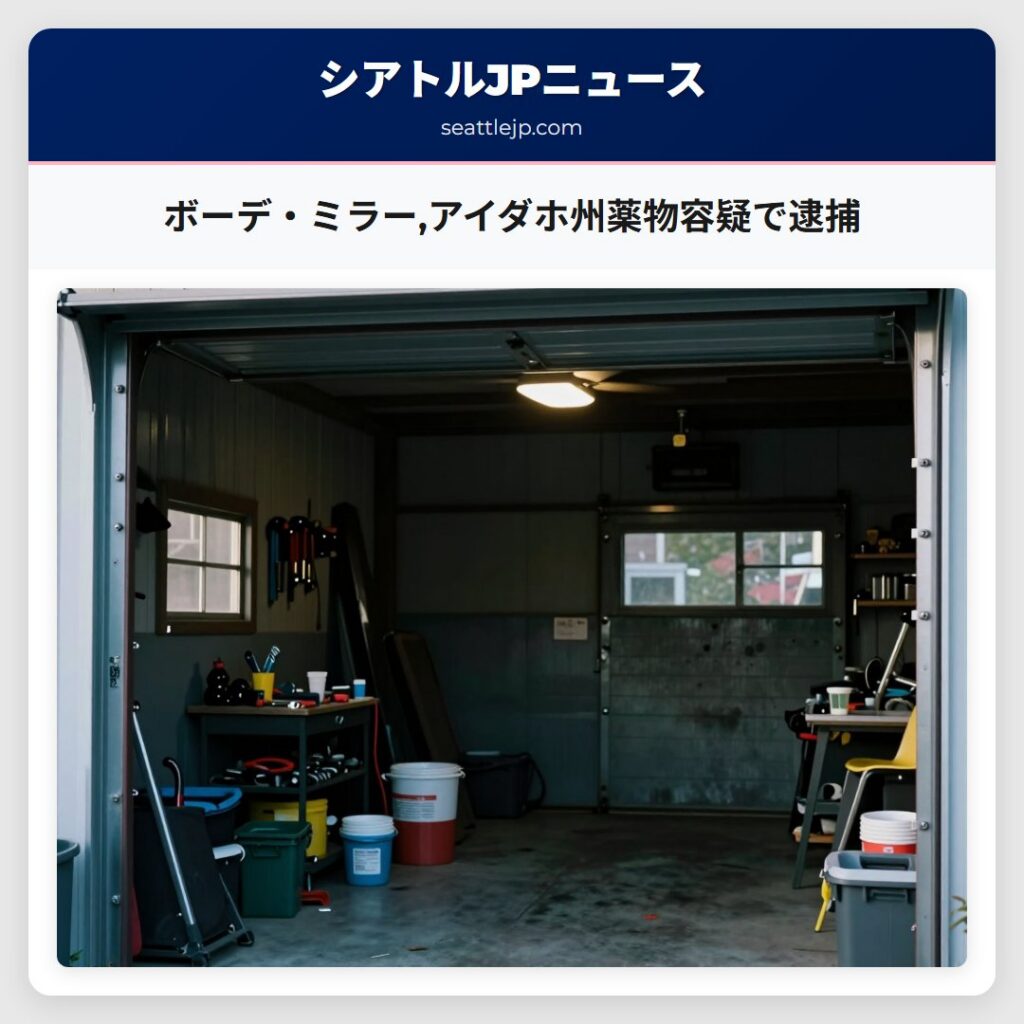 ボーデ・ミラー,アイダホ州薬物容疑で逮捕
