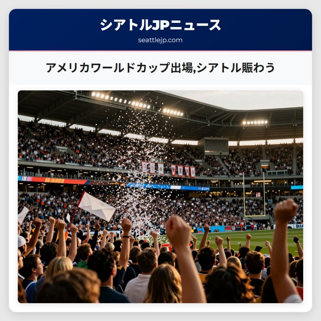 アメリカワールドカップ出場,シアトル賑わう