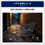 連続小売店窃盗2人容疑者を捜索