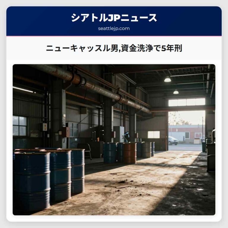 ニューキャッスル男資金洗浄で5年刑