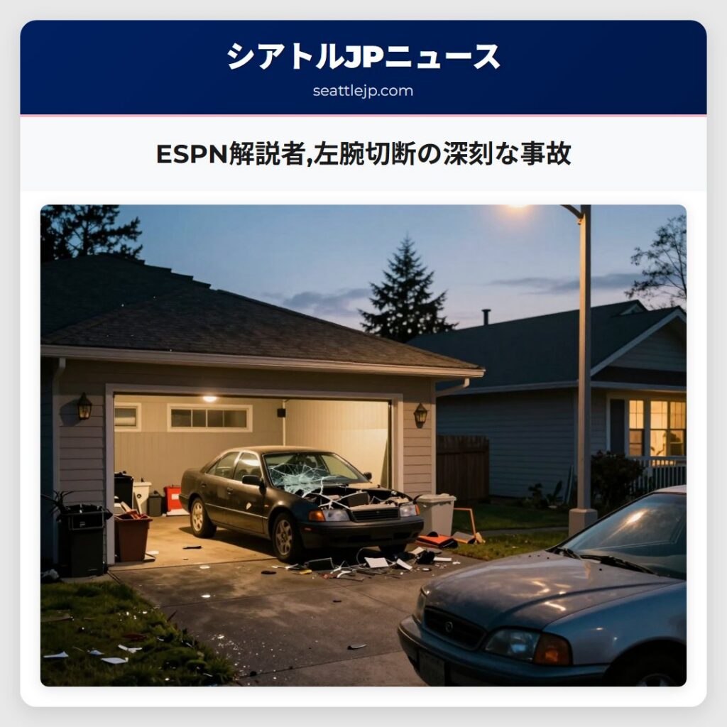 ESPN解説者,左腕切断の深刻な事故