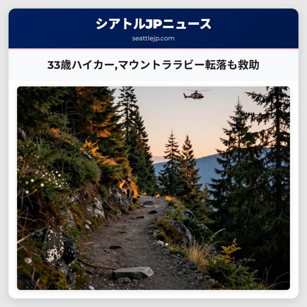 33歳ハイカー,マウントララビー転落も救助