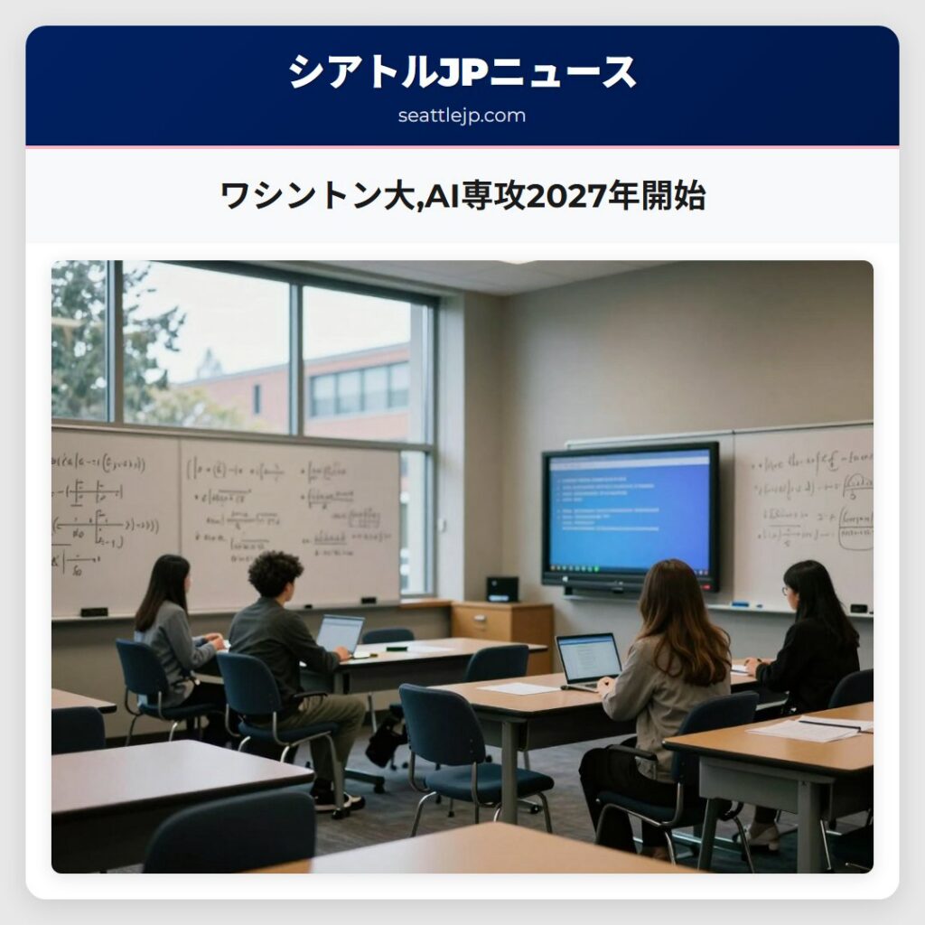 ワシントン大,AI専攻2027年開始