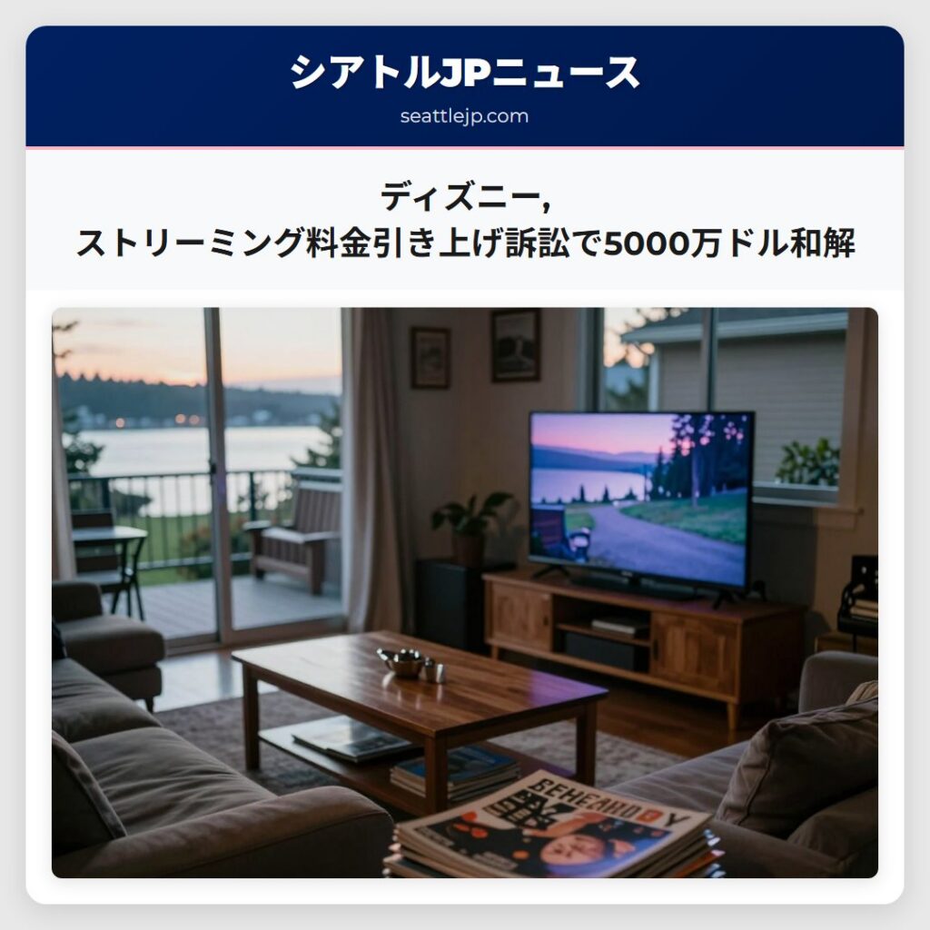 ディズニー,ストリーミング料金引き上げ訴訟で5000万ドル和解
