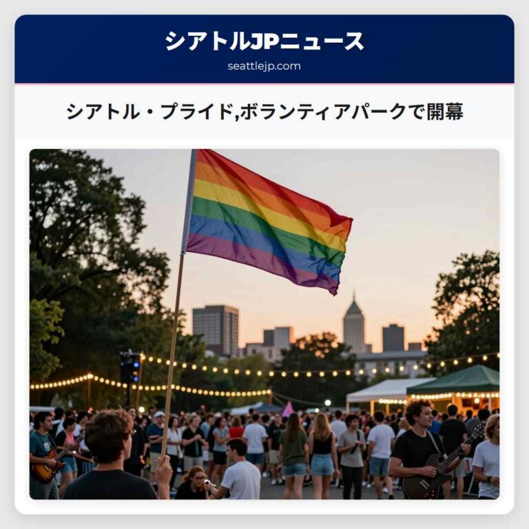 シアトル・プライドボランティアパークで開幕