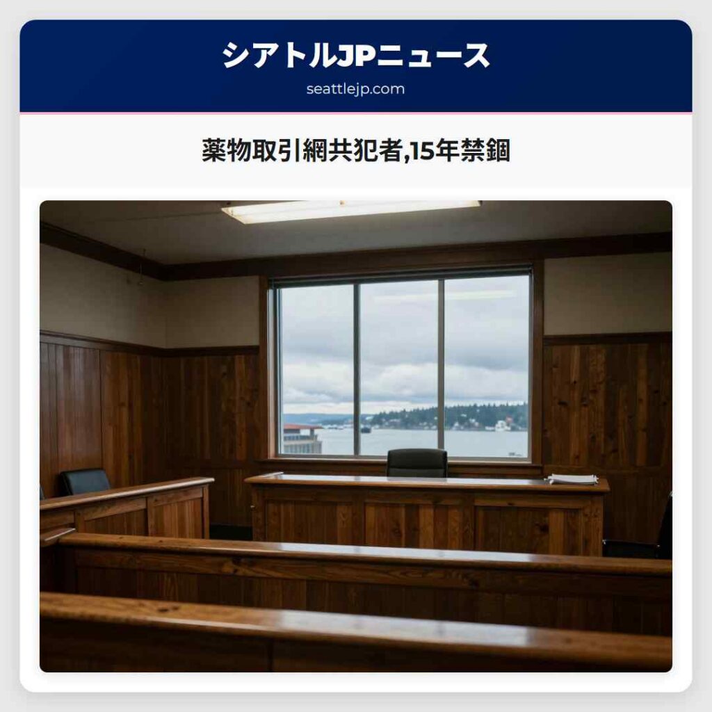 薬物取引網共犯者,15年禁錮