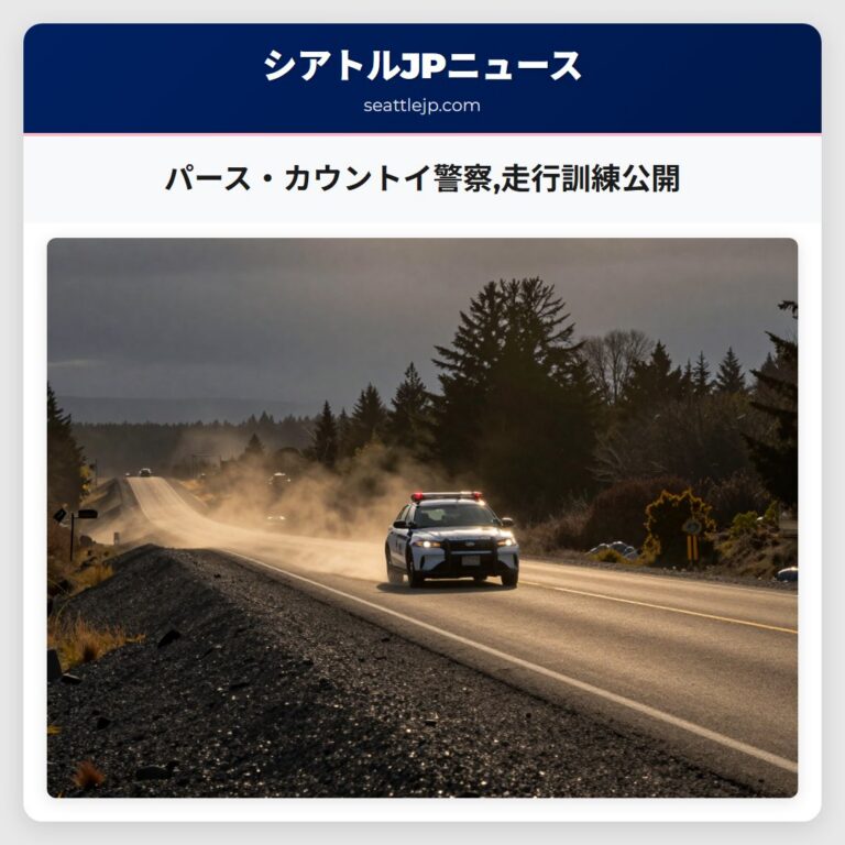 パース・カウントイ警察走行訓練公開