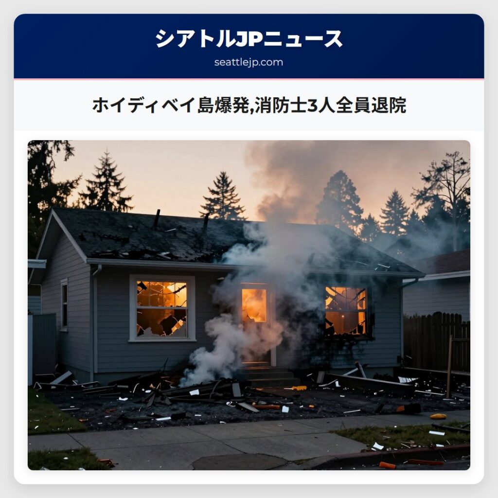 ホイディベイ島爆発,消防士3人全員退院