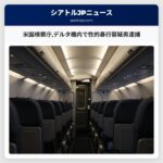 米国検察庁デルタ機内で性的暴行容疑男逮捕