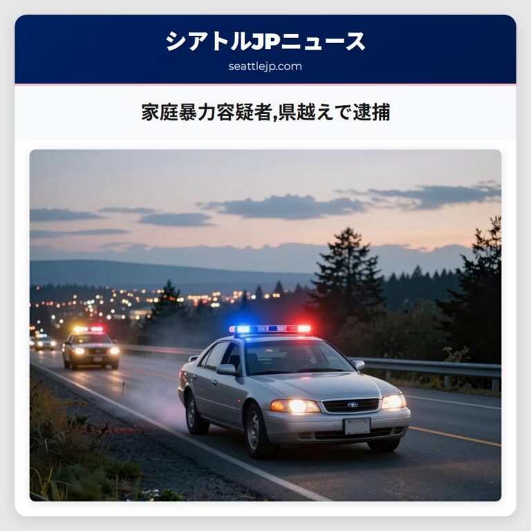 家庭暴力容疑者県越えで逮捕