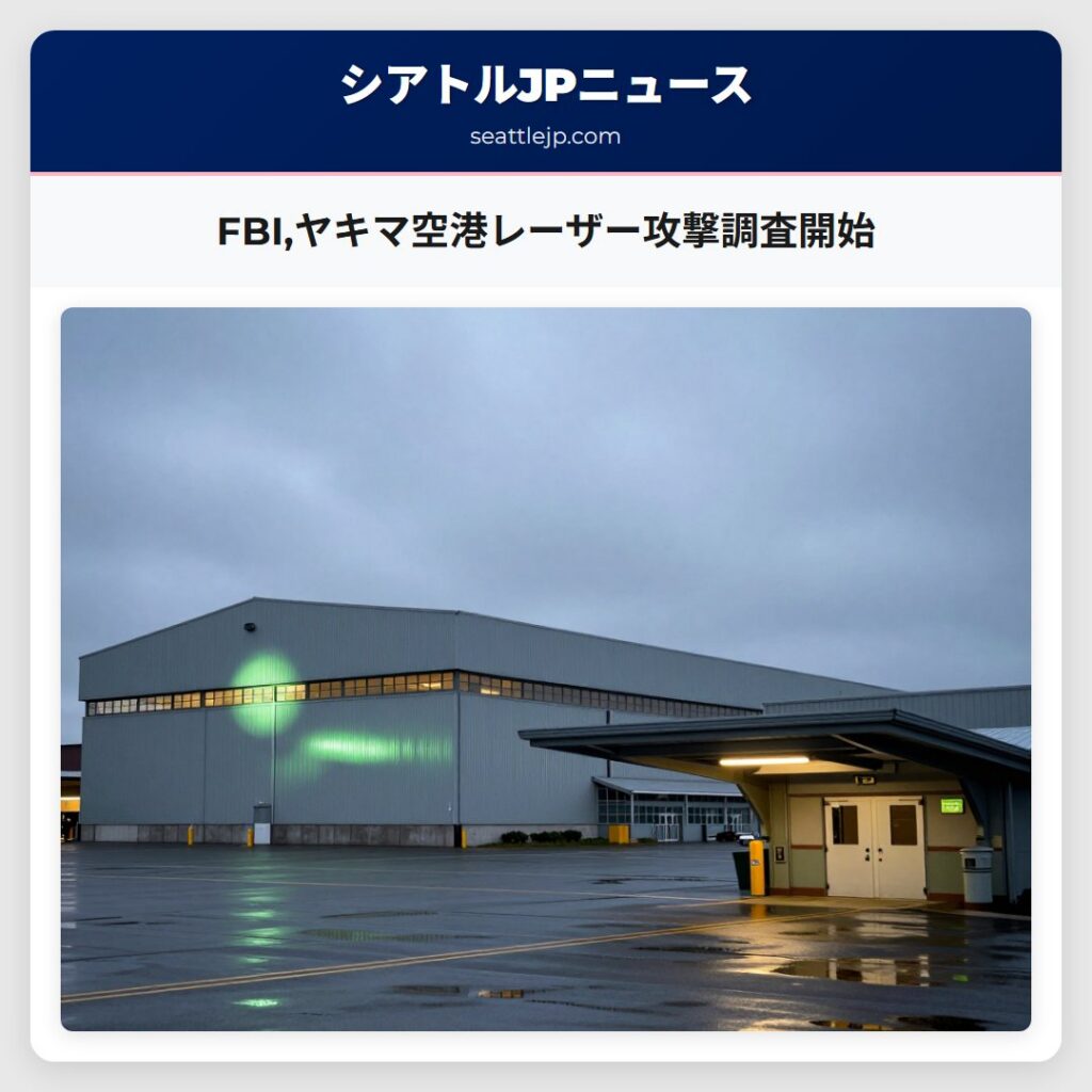 FBI,ヤキマ空港レーザー攻撃調査開始