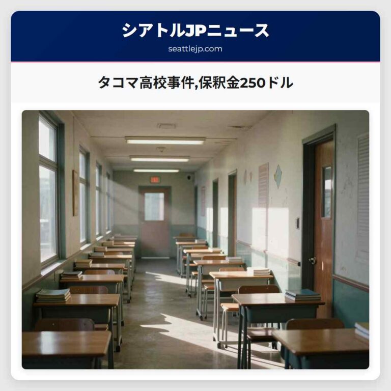 タコマ高校事件保釈金250ドル