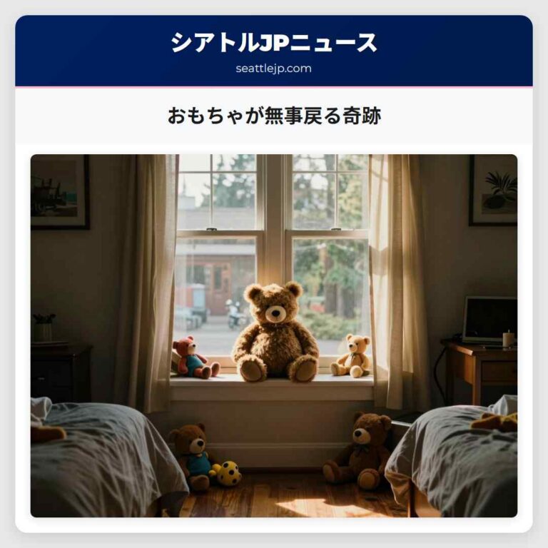 おもちゃが無事戻る奇跡