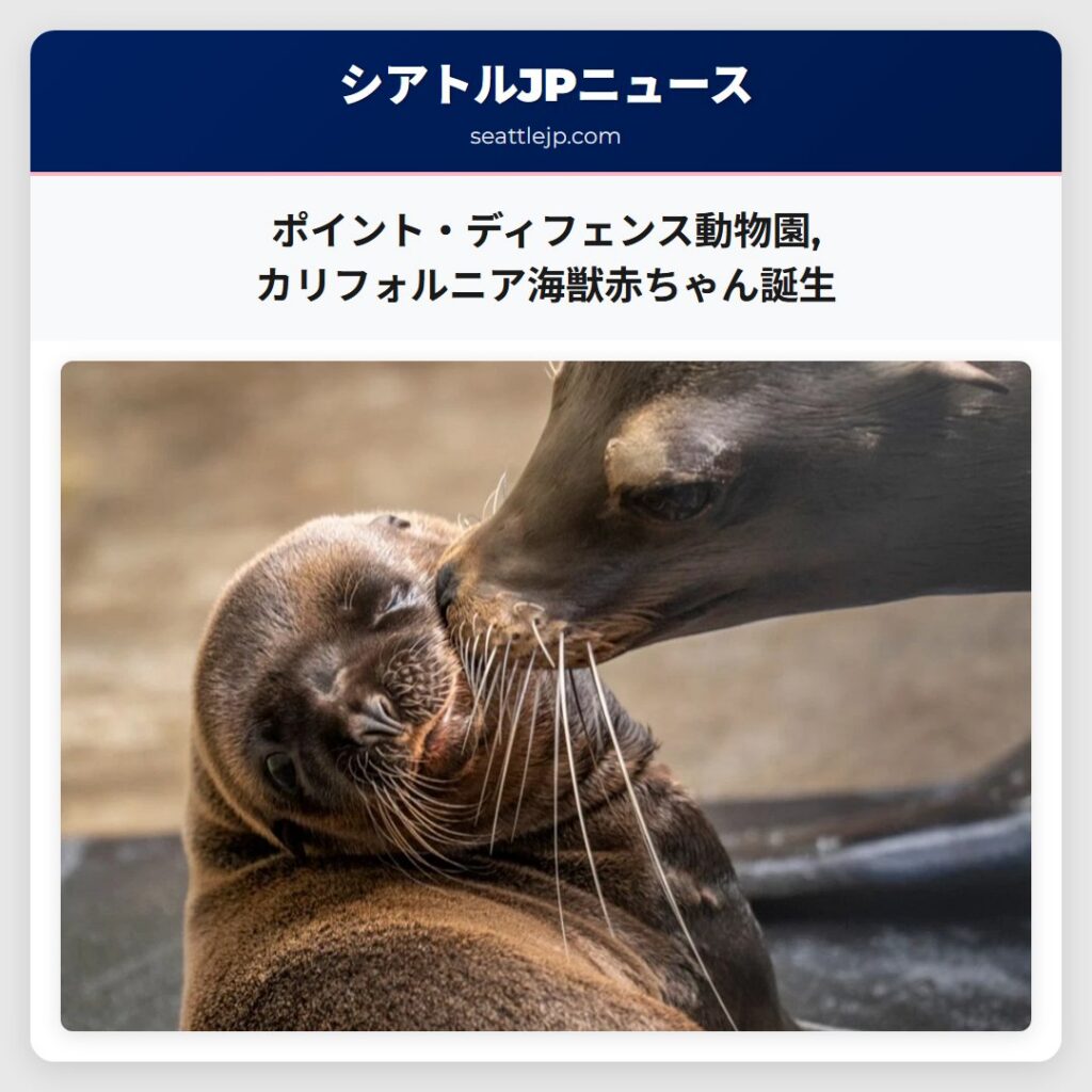 ポイント・ディフェンス動物園,カリフォルニア海獣赤ちゃん誕生