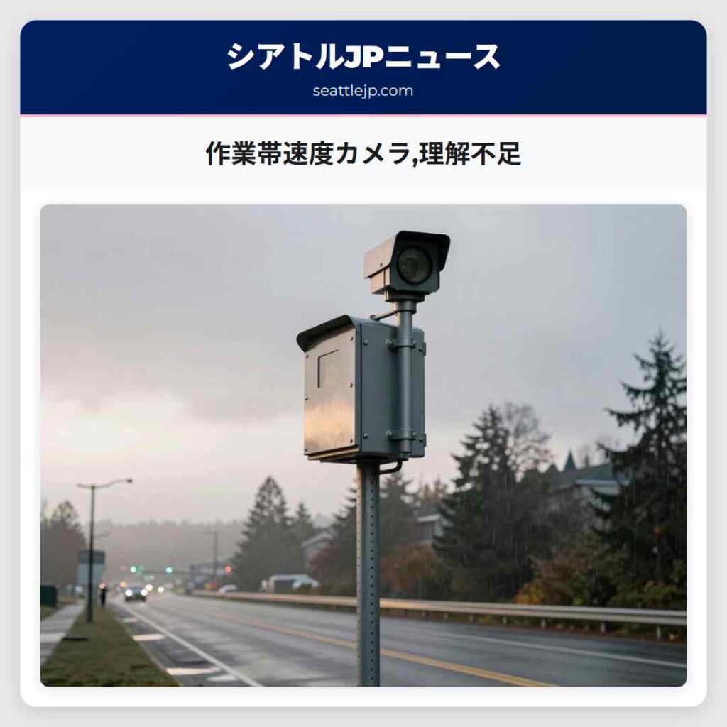 作業帯速度カメラ理解不足