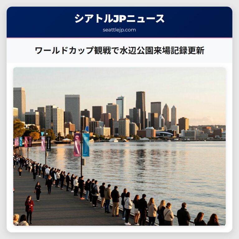 ワールドカップ観戦で水辺公園来場記録更新