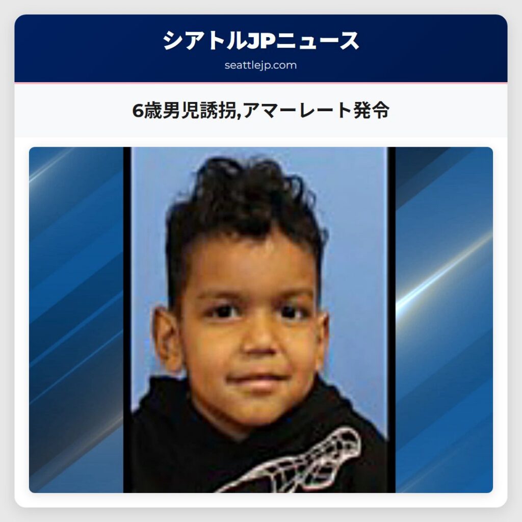 6歳男児誘拐,アマーレート発令
